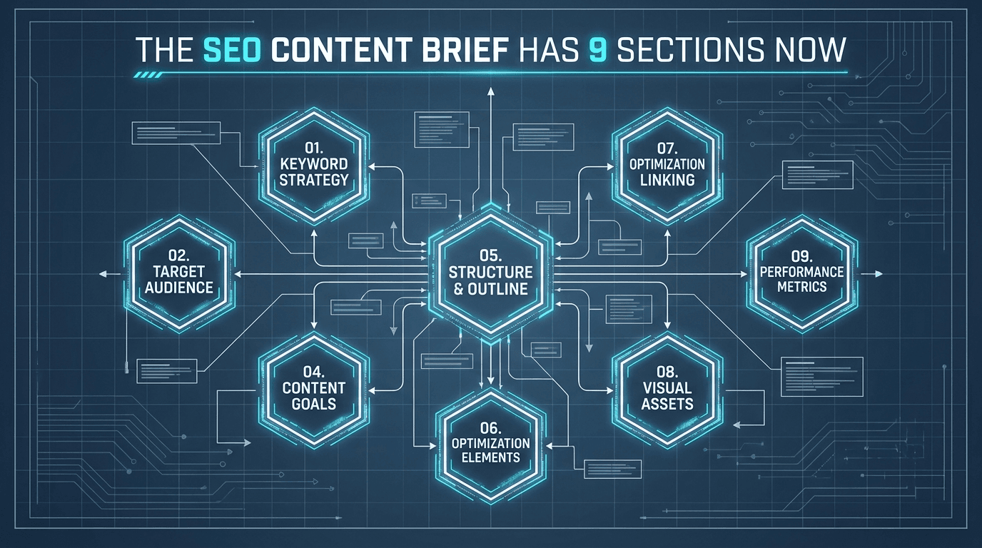 SEO Content Brief — the 9-Section AEO Template